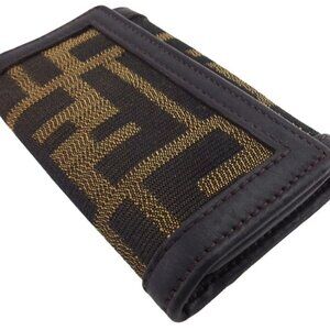 FENDI Key holder Dark brown brown Women Authentic secondhand